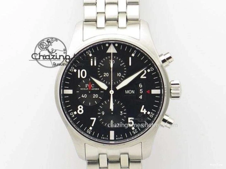 MIROTIME 0118 Pilot Black Ace BLSF 1:1 Best Edition White Lume Dial on Black Nylon Strap MIYOTA OnTrend 7021